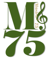 Música 75 - logo M75 - Amelia Conde